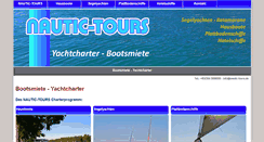 Desktop Screenshot of nautic-tours.de