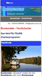 Mobile Screenshot of nautic-tours.de