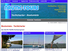 Tablet Screenshot of nautic-tours.de